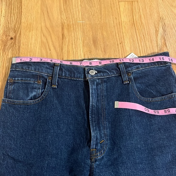 Abercrombie & Fitch The 90s Straight Ultra High Rise Dark Wash Sz 10/30 - Picture 4 of 6